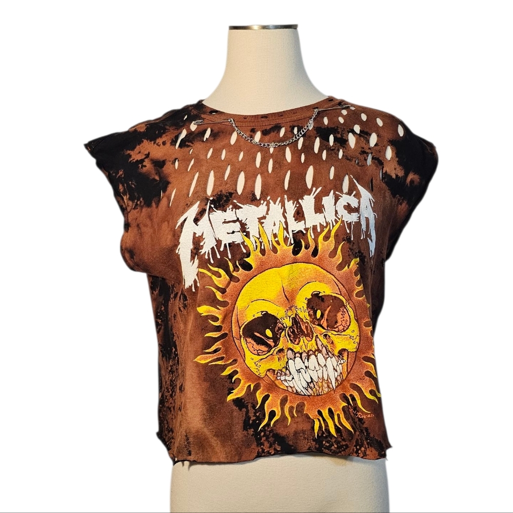 Sleeveless Cropped Upcycled Creation Made By Michikokoko